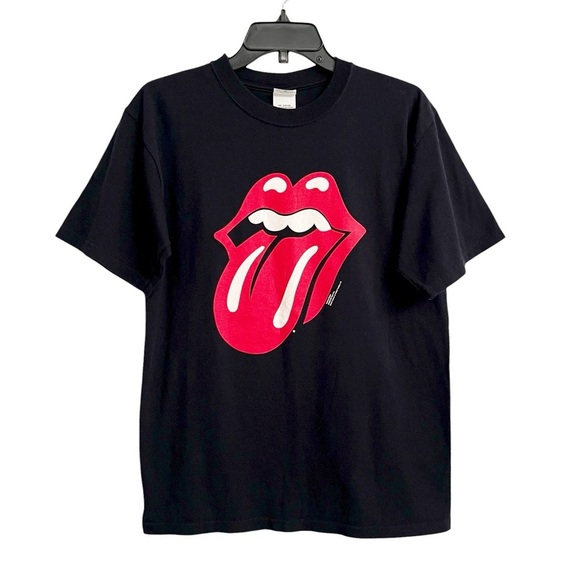 the Rolling Stones Other - Vintage The Rolling Stones Red Black Iconic Tongue T-shirt 2002 Men’s Medium